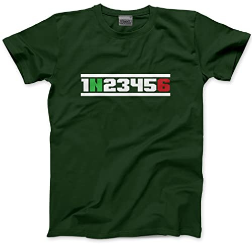 HotScamp Motorcycle 1 N 2 3 4 5 6 Gears - Mens Unisex T-Shirt - Biker Motorbike