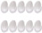 10PCS Wall Hooks White, Plastic Hooks Self Adhesive White Hooks Wall Hanging Hooks No Drilling White Reusable Hooks Stick on Removable Wall Hooks Plastic Sticky Hooks for Hanging Bathroom Bedroom