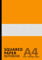 Squared Paper Notebook A4: Graph Paper A4 Pad, 100 Pages, 90gsm | 5mm Grid Ruled Note Book | Square Paper Journal/Notepad/Jotter for Note Taking, ... | Office, School, Home, Work - Orange Cover