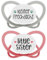 nip - Butterfly | 5-18 Monate | 2er Pack | Stillfreundlicher, zahnfreundlicher Babyschnuller inkl. Schnullerbox. Nachhaltiger Schnuller mit weichem Silikonsauger, Frechdachs/Litte sister