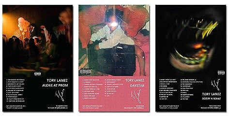 Tory Poster Lanez Albumcover, limitierte Auflage, ungerahmt, 20 x 30 cm, Papierposter, Wandkunst, Dekordruck, Bild, Gemälde für Wohnzimmer, Schlafzimmer, Dekoration