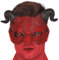 PARTY DISCOUNT NEU Halbmaske Teufel mit Hörnern, aus Schaumstoff