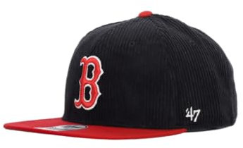 '47 Thick Cord Captain Boston Red Sox Cap - Black, BK - Black, One size