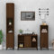MNISDFL Schwebender Badezimmerschrank Freistehender Aufbewahrungsschrank Waschbeckenunterschrank Braun Eichen-Optik 80x33x60 cm