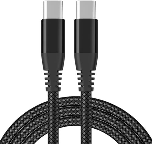 TROTHTECH USB C to USB C Charger Cable 3M - Nylon Braided Fast Charging USB C Cable - 60W PD Type C to Type C Cable - Data Lead Compatible with iPhone 15 Pro Max, Galaxy S24 Ultra, S23 Ultra and More