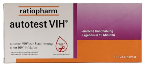 autotest VIH I Selbsttest zur schnellen und zuverlässigen Feststellung einer HIV-Infektion I Diskret und einfach daheim durchführbar I Spar-Set plus Pharma Perle give-away (autotest VIH 1x)