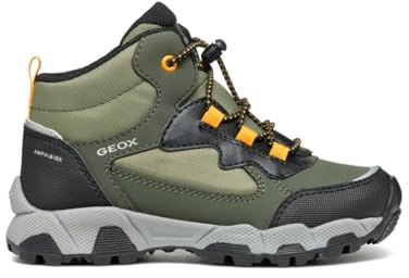 Geox JUNIOR J MAGNETAR Boy B ABX Low Easy Entry DK Green/LT ORANGE 38_EU
