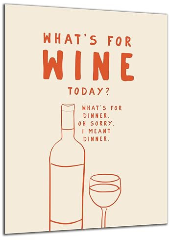 DARO Design - Wand-Bild Abstrakt Wein Wine Dinner auf 6mm HDF 30x20 cm - Wand-Deko Bilder Geschenk
