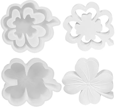 2 Stück Silikonformen Gießformen Blume, Silikonform Blume Gips Zum Gießen Silikonform Frühling Silikonform Ostern Silikon Gießform Blume Gießformen Silikon Giessform Silikon für Kerzen Gips Seifen