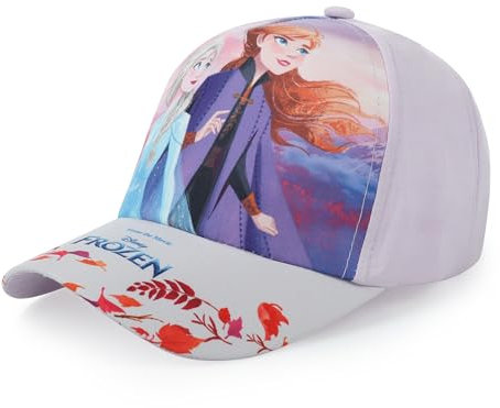 Die Eiskönigin 2 Cap Cappy Kappe Schirmmütze Mädchen Anna und ELSA (DE/NL/SE/PL, Numerisch, 54, Hellrosa)