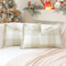 Sungeek 2er Set Buffalo Plaid Tartan Kissenbezüge, Dekorativ Zierkissenbezüge Weihnachten Kariert Kissenbezug Dekokissen Deko Bezug Kissenhülle für Sofa Schlafzimmer Wohnzimmer 30x50cm (Beige)