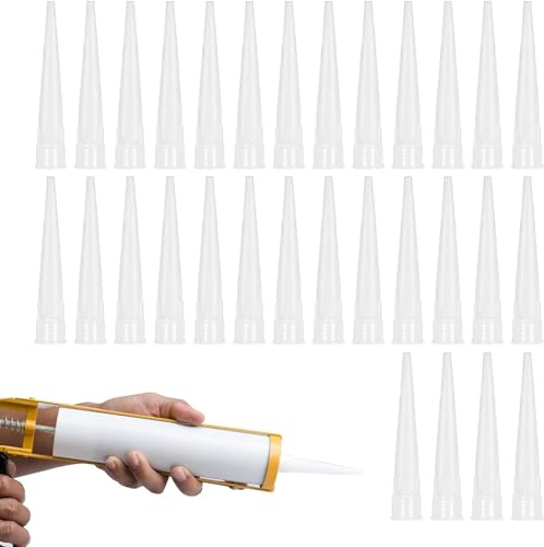 Kartuschenspitzen, 50 StüCk KartuschendüSen 10.5cm, TüLlen für Silikonkartuschen, SilikondüSen-Applikator KartuschentüLlen Abdichten DüSen FüR Silikonkartusche Silikonpistole