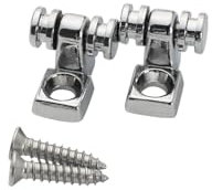 OVSAL 2 PCS Roller String Retainer Guitar String Trees Roller String Guides for Start Stratocaster Tele Telecaster Electric Guitar Bass Chrome