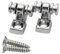 OVSAL 2 PCS Roller String Retainer Guitar String Trees Roller String Guides for Start Stratocaster Tele Telecaster Electric Guitar Bass Chrome