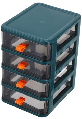 MAGICLULU Schubladenaufbewahrung Aus Kunststoff 4-lagiger Schreibtisch-organizer Kleiner Schubladen-organizer Für Büro Zuhause Schreibwaren Make-up