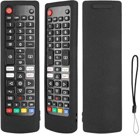 Funda para mando a distancia de silicona compatible con LG Smart TV AKB73715601 AKB73715603 AKB73715606 AKB73715679 AKB73715686 AKB73975709 mando a distancia cubierta protectora antigolpes con cordón