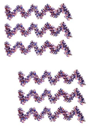 Alipis 2 Sätze Farb Balken Zum Us-national Feiertag Goldene Verzierungen Lametta Girlanden Aus Papier Randbereich Folie Vorhang Hintergrund Dekorationen Colorful Das Haustier 3 Stück * 2