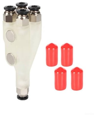 4 in 1 PTFE Adapter Filament Rohr Expansion Port, Connector 4 Feeding Module, für Bambu Lab Modelle und Setups