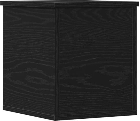 vidaXL Aufbewahrungsbox Schwarz Eichen-Optik 30 x 35 x 35 cm, Moderner Wohnraum, rechteckige Truhe, langlebige Aufbewahrung, stilvoller großer Koffer, vielseitiger Organizer