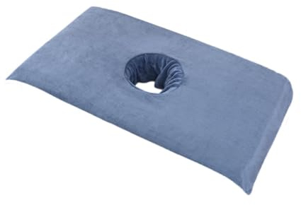 harayaa Massage Tisch Handtuch Dampfmassage Tuch im Liegen liefert Fleece bequeme Spa -Bettkopf -Vorhangpolster Absorption für Salon, Blau
