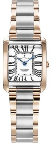 Jacques Du Manoir Damen Analog Uhr mit Edelstahl Armband JWL04404