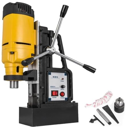 Tischbohrmaschine, 1200W Magnetische Bohrmaschine 13000N Magnetische Bohrmaschine Bohren Maximale Bohrtiefe Magnet Kraft