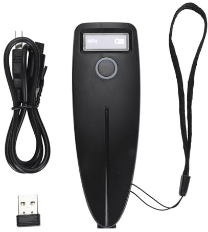 Greensen 2D Barcodescanner, Tragbarer Drahtloser QR-Code-Leser mit 2,4G Drahtlosem USB Kabelverbindung für Tablet PC POS