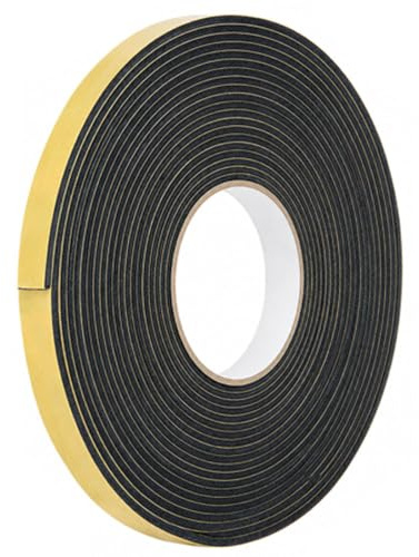 YouXunGS Black Single Sided Self-Adhesive Sealing Foam Tape, Hob Sealant Strip for Cooker Hobs, Windows, Doors, Cabinets, Sinks & Wall Gaps