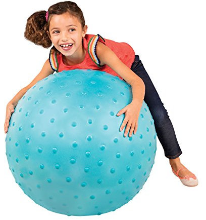 B. toys Großer Kinder Hüpfball 66 cm, blauer Sprungball mit Noppen und Handpumpe zum Spielen, Sitzen und Hüpfen – für Mädchen und Jungen ab 3 Jahren