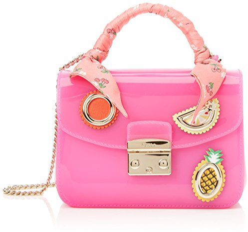 Furla Damen Candy Dolcezza Meringa Mini Crossbody Umhängetasche Pink (FUCHSIA d)