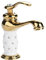Mezclador de lavabo con otros accesorios grifo de lavabo latón macizo para lavabo cuarto de baño diseño moderno lacado cromado cobre grifos cuarto de baño (dorado)