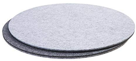 luxdag Platzset aus Filz für Teller & große Schüsseln (Farbe & Größe wählbar) - Tischset zweifarbig - Platzmatten für Küche & Esszimmer - Abwischbare Untersetzer
