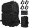 R.SASR Black Tactical Backpack, Military Backpack, Molle Backpack, Black, 40L US, Laptop