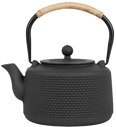 Sema - THEIERE en Fonte Noir Corde Point 1,3 L Filtre INOX