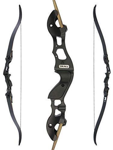 Drake Take Down Recurvebogen Black Raven 2.0 58 Zoll 30 – 60 lbs Rechtshand (45 lbs)