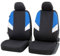 Walser Auto-Sitzbezug Cala 2 Vordersitzbezüge, Universal PKW-Sitzbezüge Polyester, Auto-Schonbezüge für Normalsitze, Autositzschoner schwarz-blau
