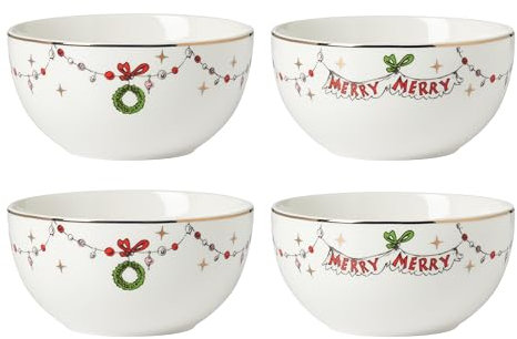 Lenox 894167 Merry Grinchmas Allzweck-Schüssel-Set, 4-teilig