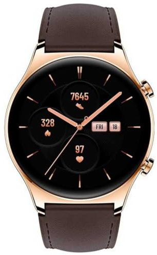 HONOR Smartwatch Watch GS3 Orologio Intelligente, Touch Screen AMOLED 1.43 Pollici, Fino a 14 Giorni di Autonomia, Colore Classic Gold, Normale