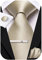 Hi-Tie Seidenkrawatten für Herren, Rosa, Blau, Schwarz, Herren-Krawatten-Set, Krawatte, Einstecktuch, Manschettenknöpfe, Clip-Anstecknadel für Hochzeit, 4 Stück, Champagner B, M