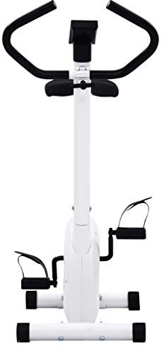 Tidyard Heimtrainer Fitnessbike,Fitness Fahrrad,Fahrradtrainer 90 x 38 x 103 cm Mit Gurtwiderstand & Schwungrad,LCD-Computerdisplay verstellbaren Sattel,bis 100 kg belastbar,Anti-Rutsch-Pedale