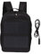 Akozon Sac à Dos Solaire 14W Sac à Dos Solaire étanche Ergonomique pour Ordinateur Portable avec Poignée et Port de USB pour Le Stockage de Voyage