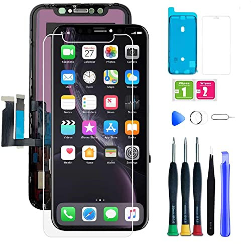 bstdianzi für iPhone 11 Bildschirm Ersatz LCD Bildschirm Ersatz Kit Montage mit Werkzeugen, Wasserdichter Kleber, Schutz (Modell A2111, A2223, A2221)