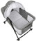 HUOLE Cuna Colecho Viaje, Cuna Plegable para Bebé, Cuna Cama Portátil para Bebé, Base Retráctil, Colchón Suave, Cuna Junto a la Cama-106 * 92 * 55cm-Gris