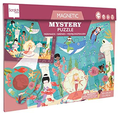 SCRATCH - Magnetisches Entdeckerpuzzle Meerjungfrauen