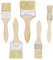 Uootach 5 Piezas Brochas Pintura, Brochas Pintura, Cepillo de Pintura para Pintura, Pintura al óleo, Manchas, Pegamento, Adhesivo, para cercas, decoración, Pintura (25,4/38,1/50,8/63,5/76,2 mm)
