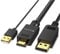 FOINNEX HDMI auf DisplayPort Kabel, 4K@60Hz HDMI zu DisplayPort Cable mit USB/Audio, HDMI in zu DP Out Adapter Kabel Aktiv HDMI to Display Port Cable für Xbox 360 PS4 PS3 NS Mac Mini, 2M