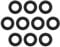 ECSiNG Lot de 10 joints toriques haute pression en caoutchouc compatibles avec les accessoires de nettoyeur haute pression Bosch AQT