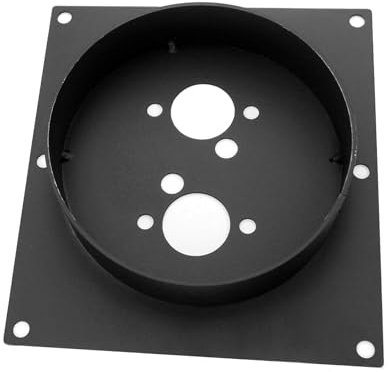 Sparklenut Placa de montaje para calefacción diésel, Turret Planar de acero inoxidable, Turret Planar galvanizado, Placa de montaje de repuesto planar (Negro, 40mm)
