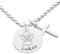 Taufkette Junge Taufe Geschenk Schutzengel PRAY KREUZ Taufgeschenk für Jungs Engel Silber Kette zur Taufe Namen Anhänger Taufpate Taufpatin