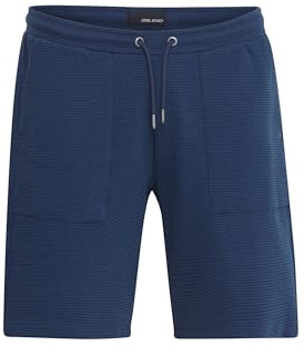 Blend BHSweat Herren Sweatshorts Shorts Kurze Hose mit Kordelzug Eingrifftaschen Baumwollmischung Loose fit, Größe:XL, Farbe:Dress Blues (194024)